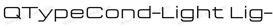 QTypeCond-Light Lig字体转换